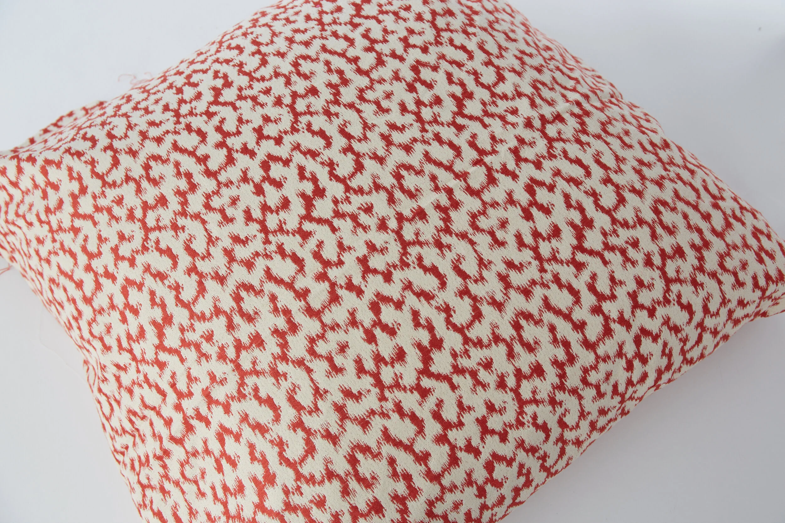 Red Abstract Print Pillow