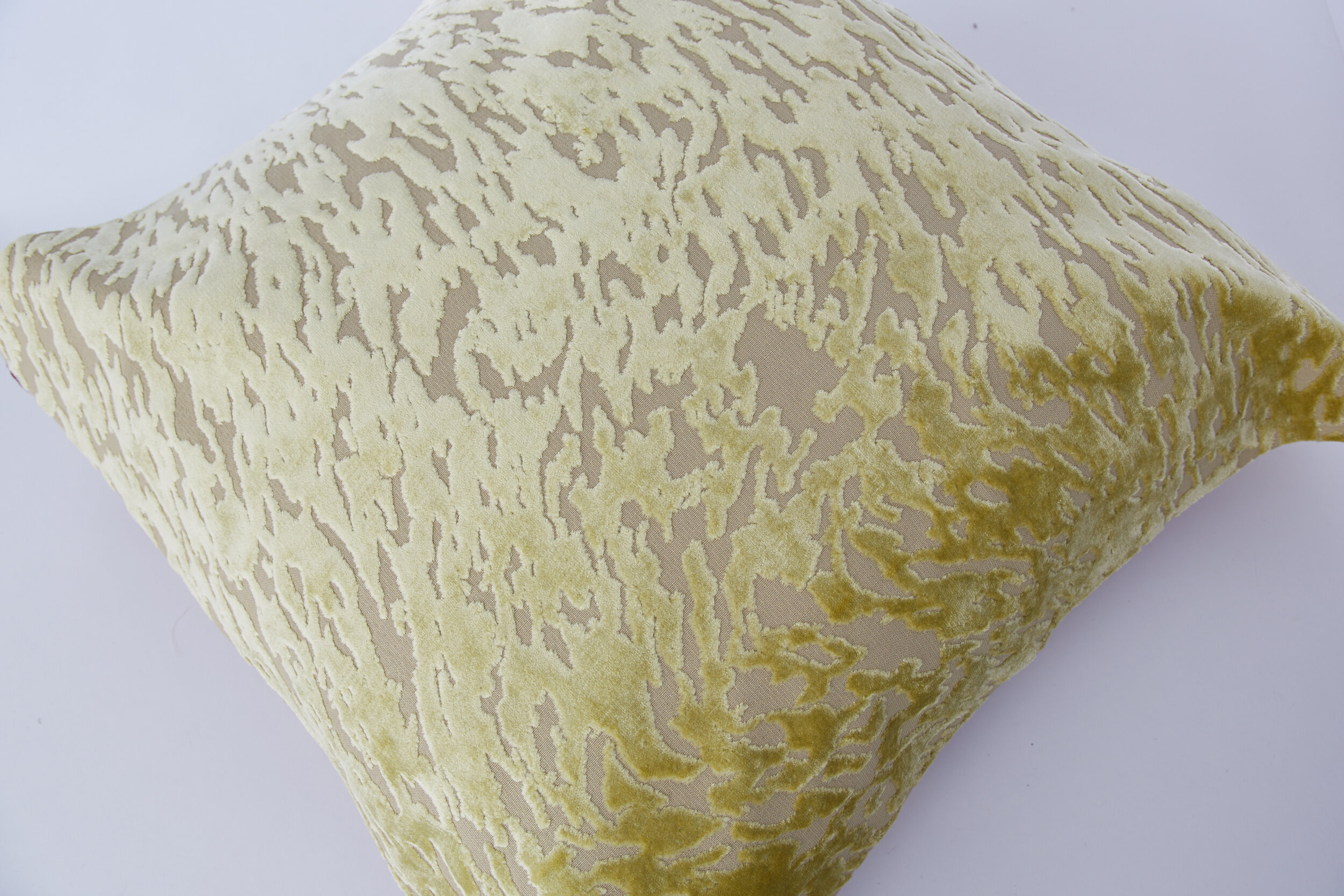 Cyan Cut Velvet Pillow