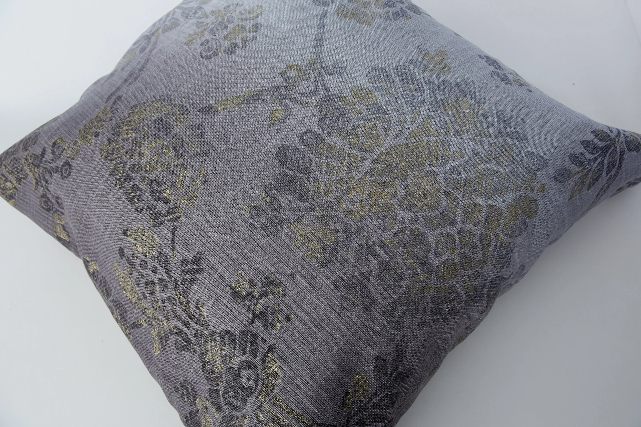 Midnight Metallic Linen Pillow