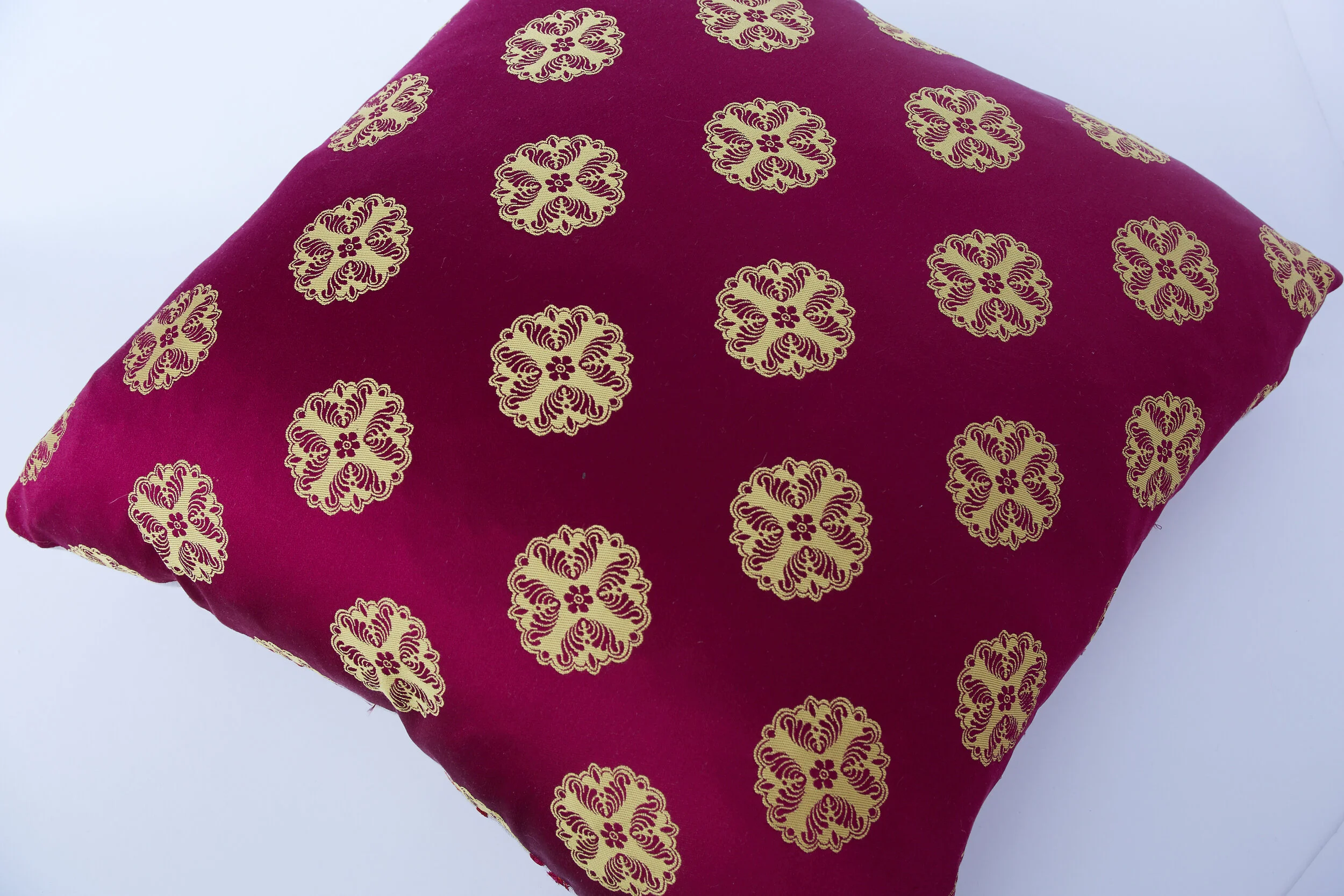 Red Gold Embroidery Pillow