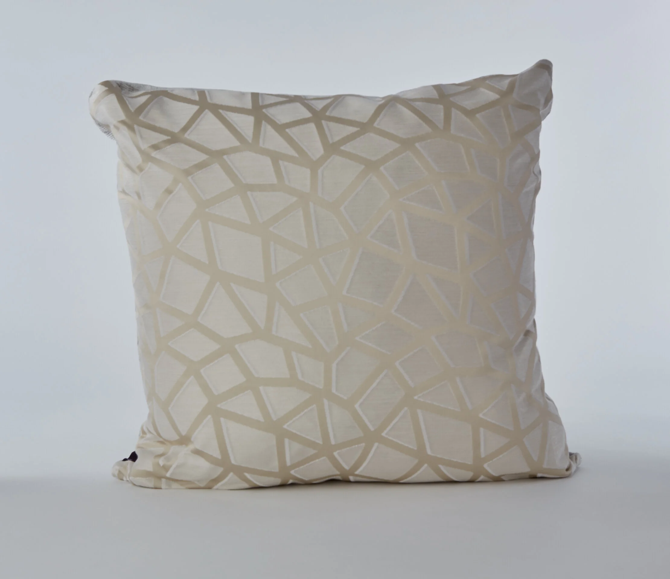Metallic Geometric Pillow