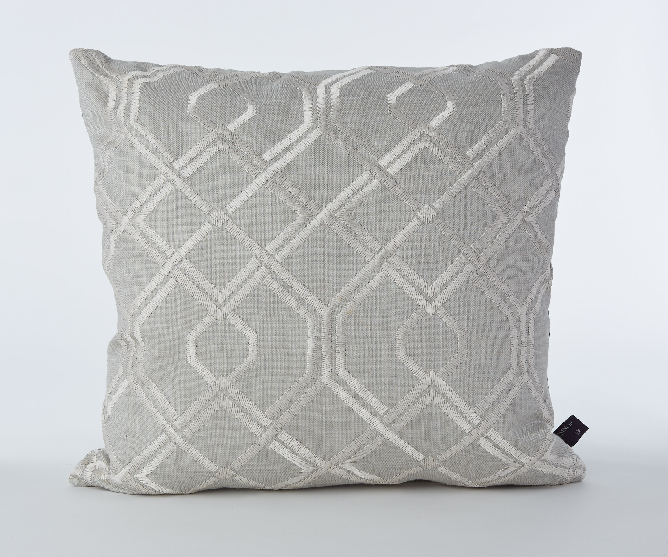 Silver Geometric Pillow