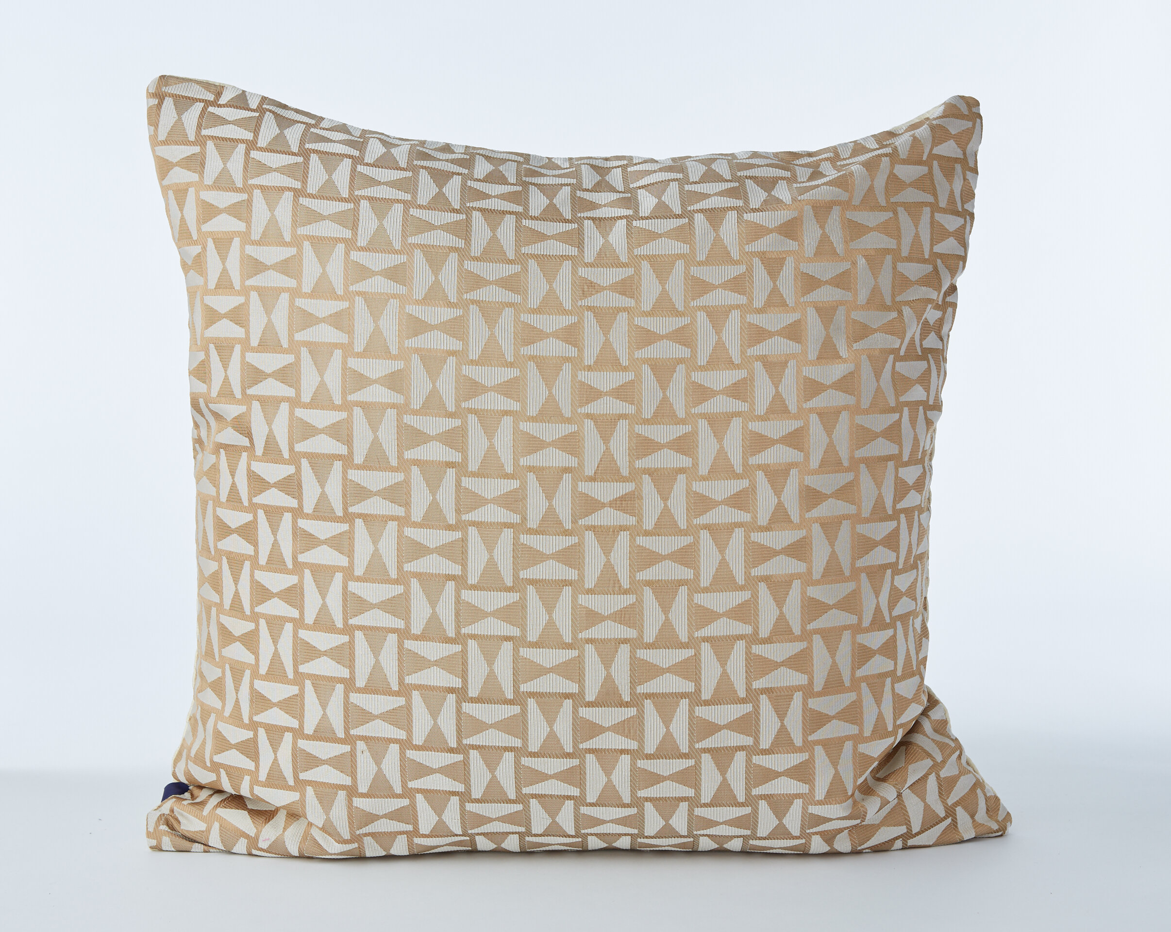 Gold Textured Print Pillow