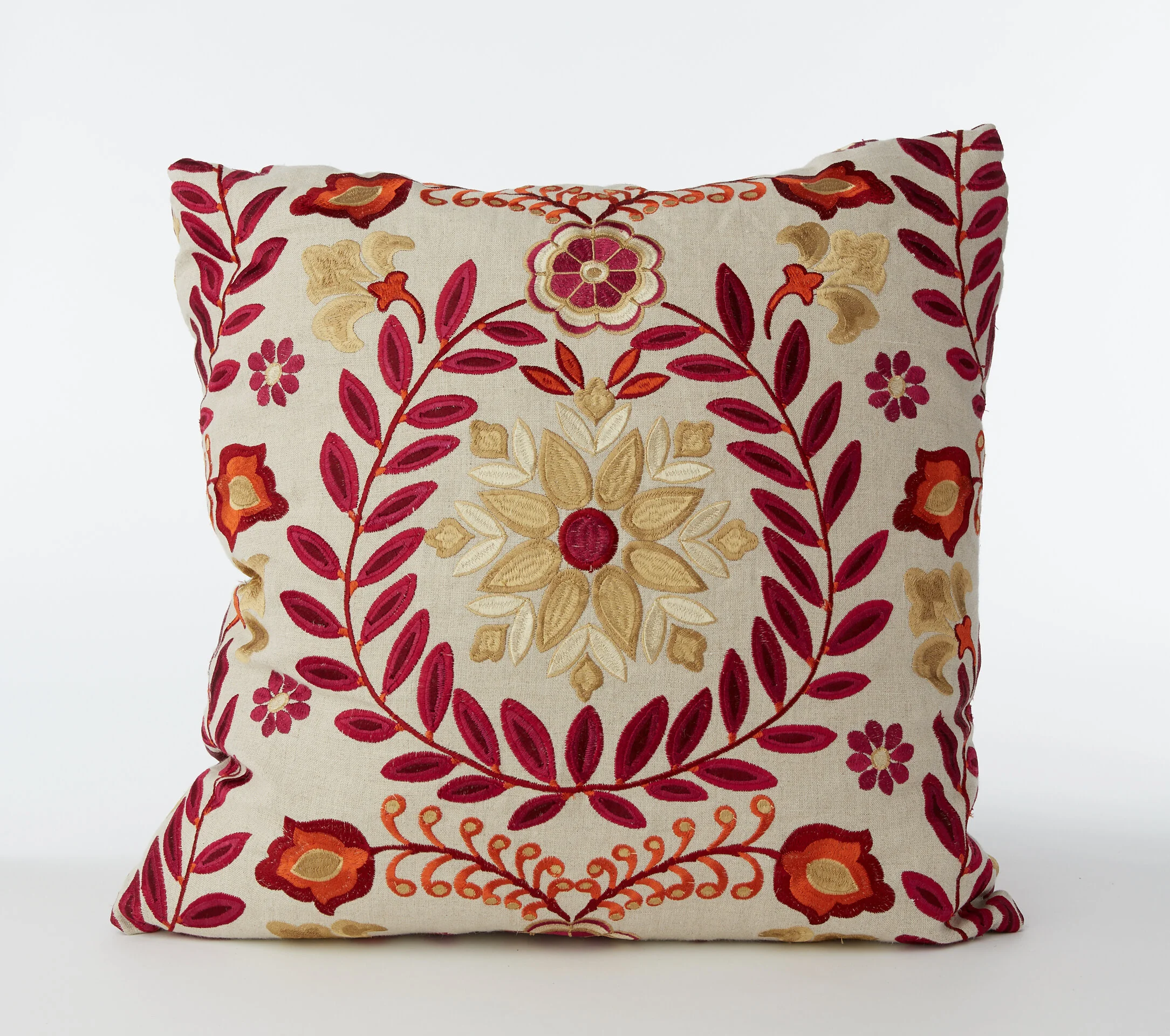 Floral Medallion Pillow