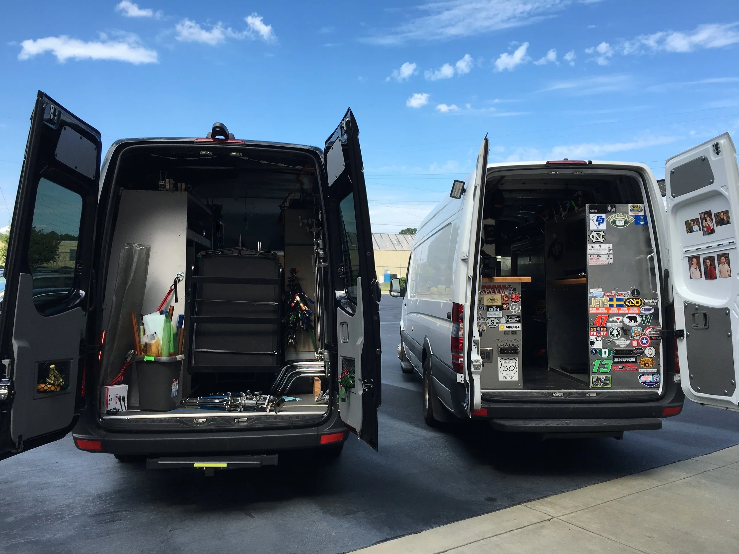 Fowler Films on the left, Carolina Productions on the right. (His is cooler, and cooler)
