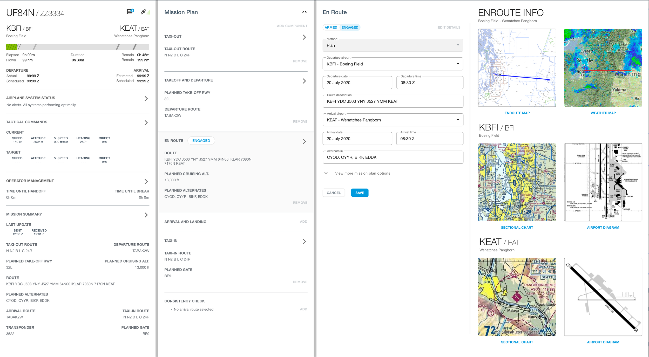 Autonomous drone controls UI