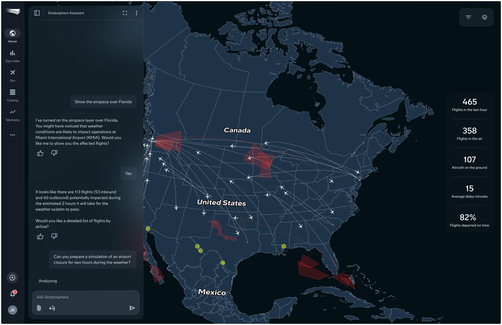 Digital twin with a chatbot UI
