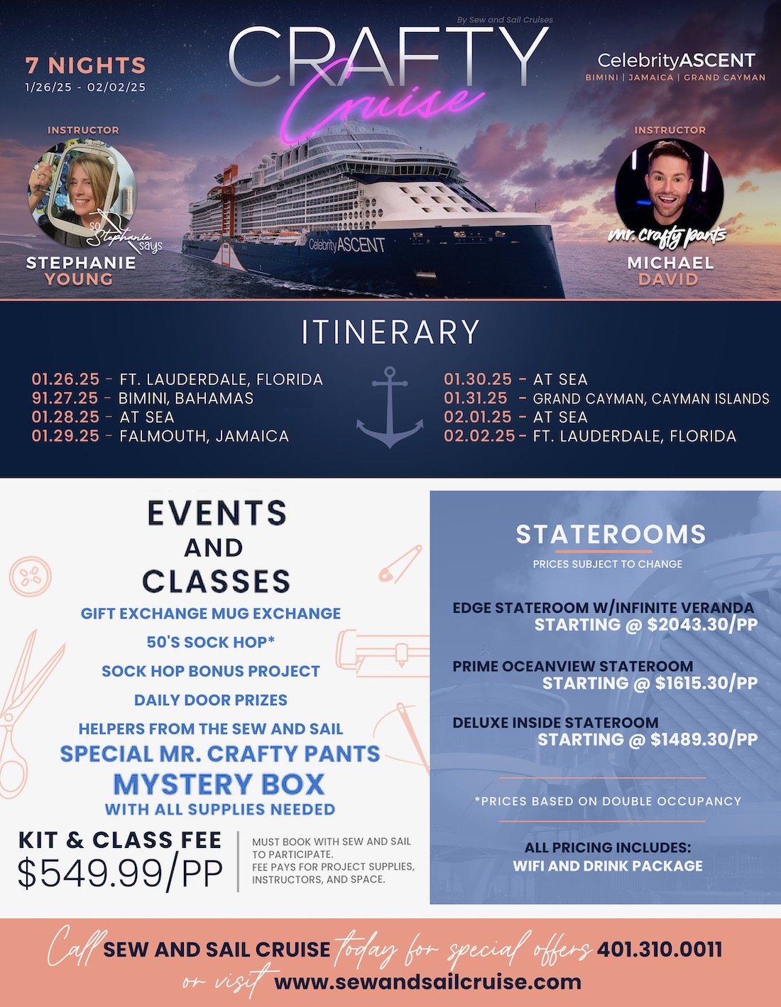 CRAFT CRUISE — SEW AND SAIL CRUISE
