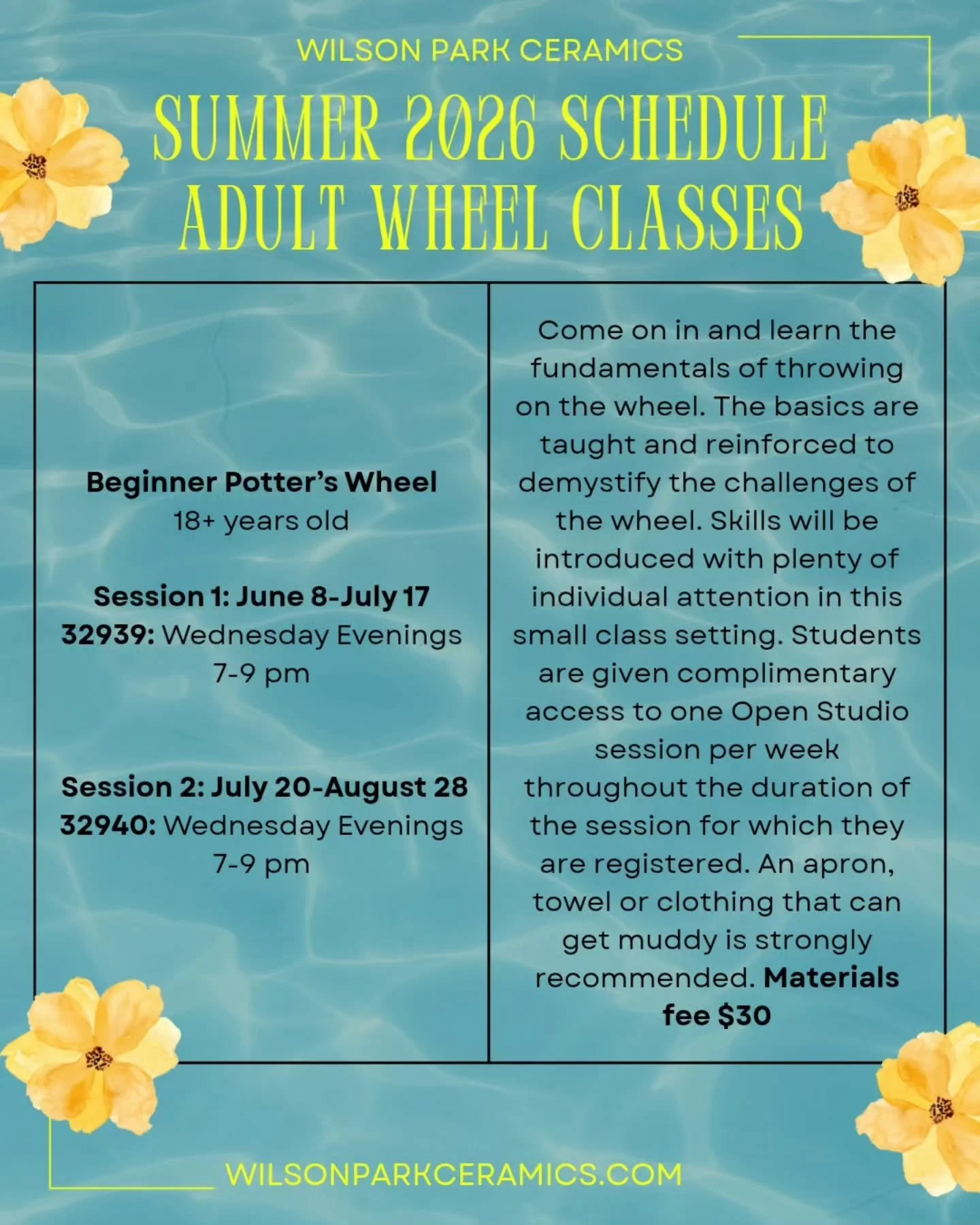 We still have some openings for our Summer sessions! Head to reg4rec.org to register now!

#cityofcupertino #bayarea #wilsonparkceramics #ceramics #ceramicclasses