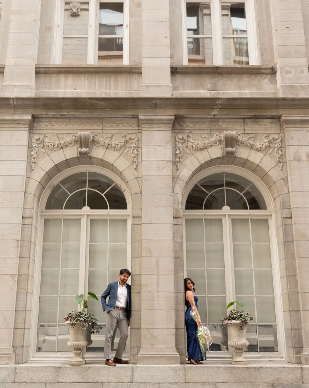 Another beautiful surprise proposal &amp; an engagement session for the books. Nisha &amp; Teerth last week in Old Montreal. So much joy. We were all hugs by the end. 💙

@maison_pepin 
@thedavidhotel 
@levieuxmontreal 
@valerierosenphotography 

[en