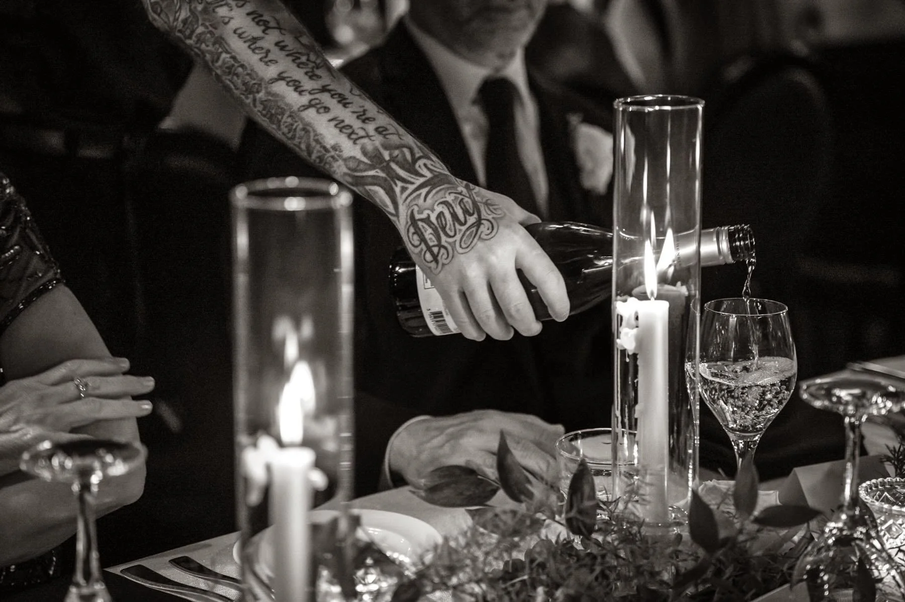 The details have their own stories. I&rsquo;m always curious to know about your choice of wine for your wedding reception.🍷

Photography: @valerierosenphotography 
Venue: @lemountstephenevents; @bargeorgemtl

[Montreal wedding photographer, Le mount