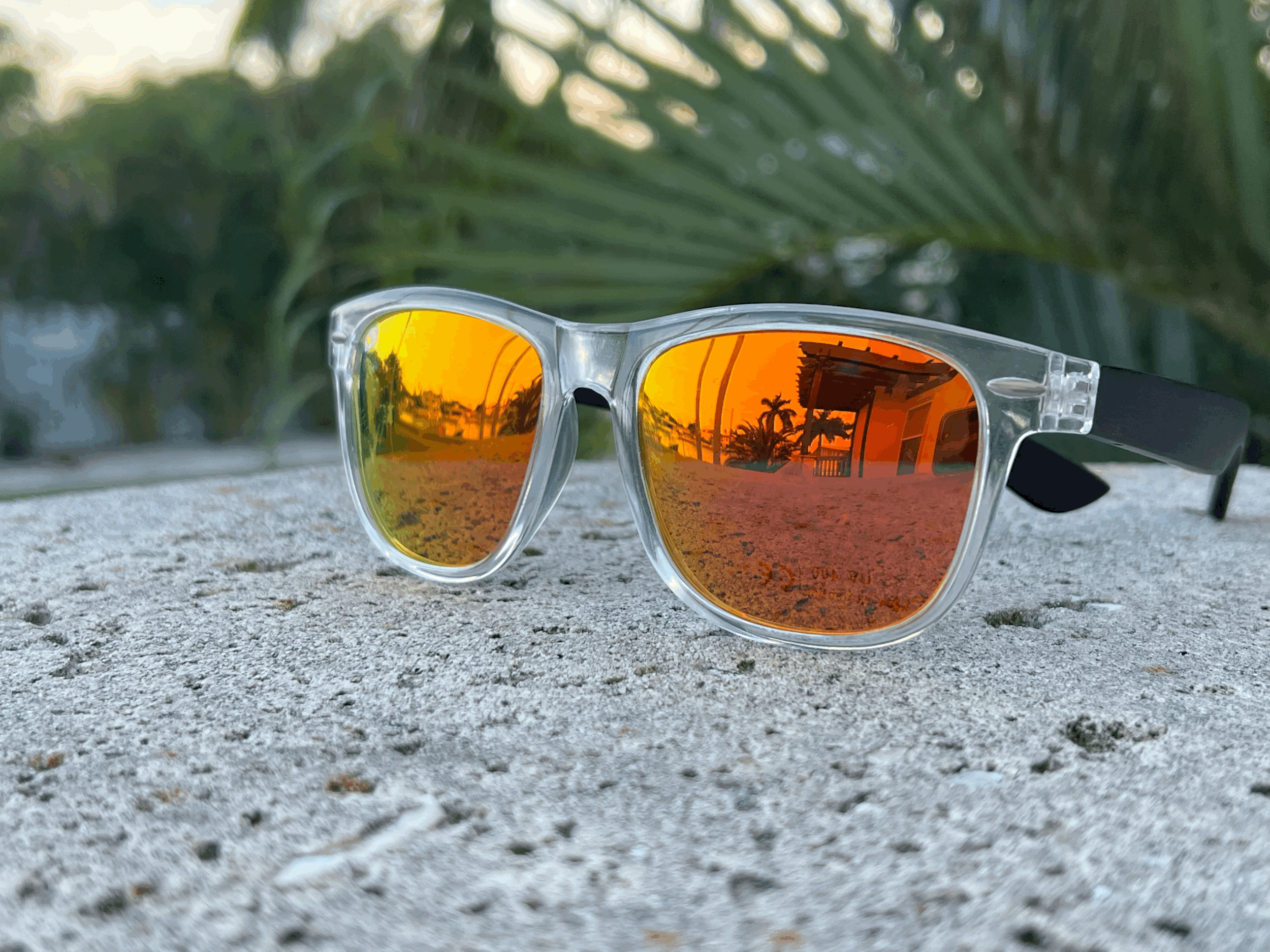 CLEAR/BAMBOO POLARIZED AMBER