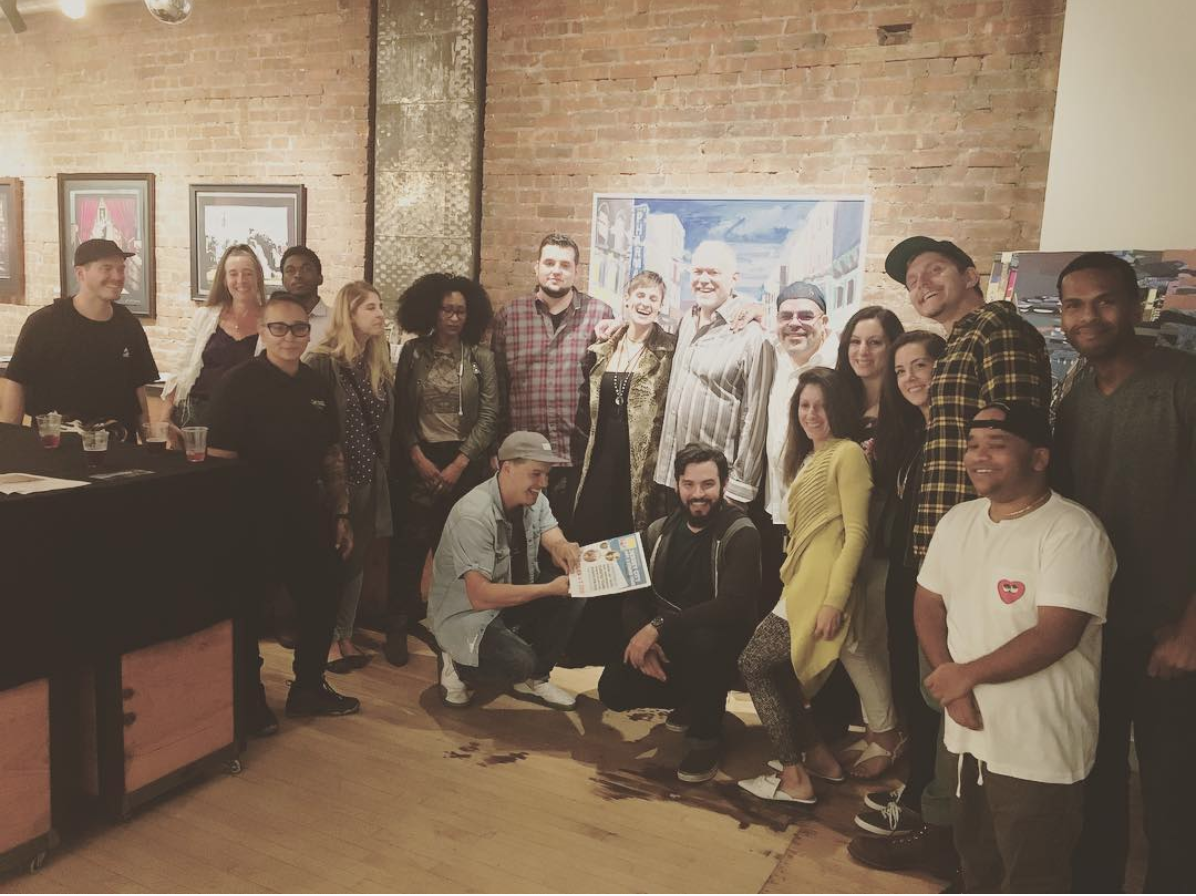 Day 1 of the 2018 Jersey City Artist and Studio Tour and 2nd launch of Chilltown, Layer By Layer at PRIME Gallery.