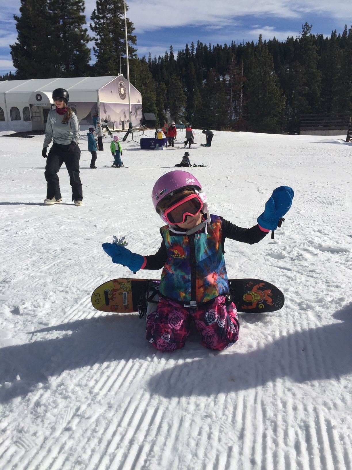 Part III: 4-Year-Old Maris Takes Her First Snowboarding Lesson — Happy Cabin