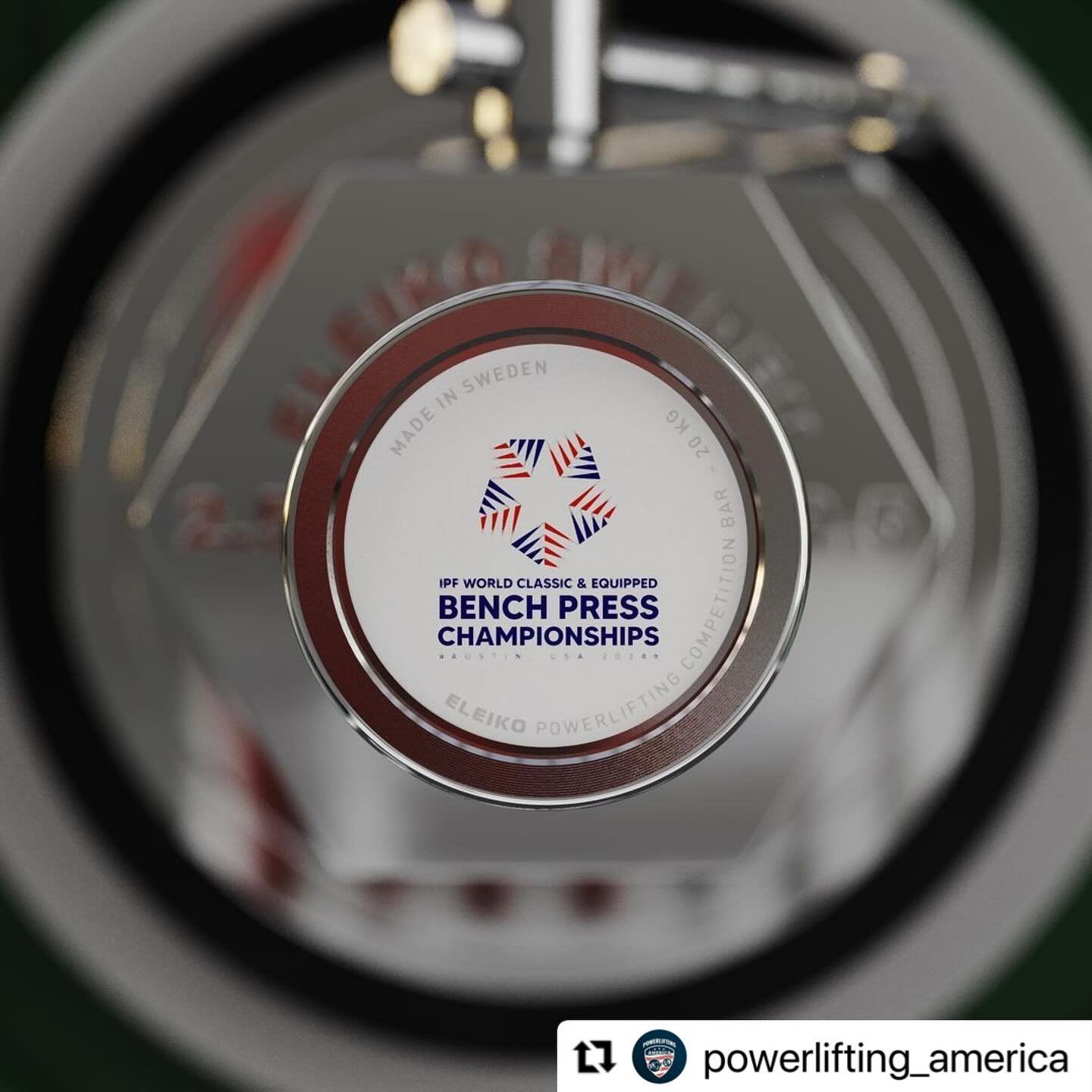 Pinch me, I must be dreaming !!! 🤩

#Repost @powerlifting_america
・・・
Just under two weeks until the 2024 World Bench Press Championships begins, and we have a sneak peek from our friends at Eleiko. This custom platform setup will debut at Bench Wor