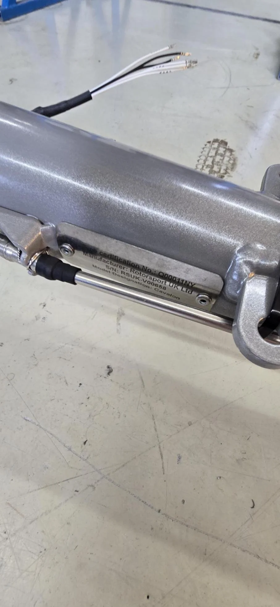 Autogyro Cavalon - RSUK-V00658 Data plate pic 3.jpeg