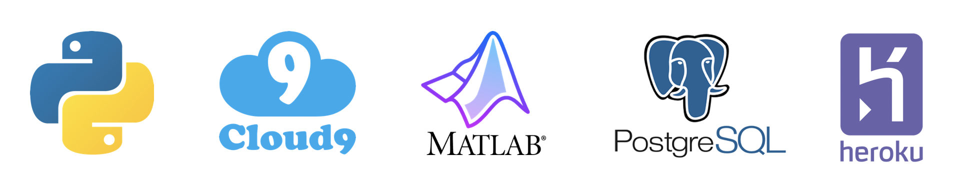 Technologies used included Python, Cloud9, Matlab, PostgreSQL, and Heroku