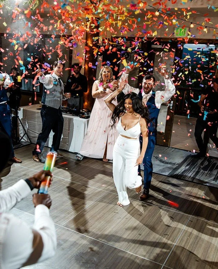 Love, laughter, and a little confetti magic ✨💍
Planner @rachaelmarie_weddings
Photo @sunprairiefilms
DJ @ignightentertainment
Florals @flintwoodfloral
Film @blueshadowfilms
Venue @lodgeatbreck
#coloradoweddings #weddingentertainment #next