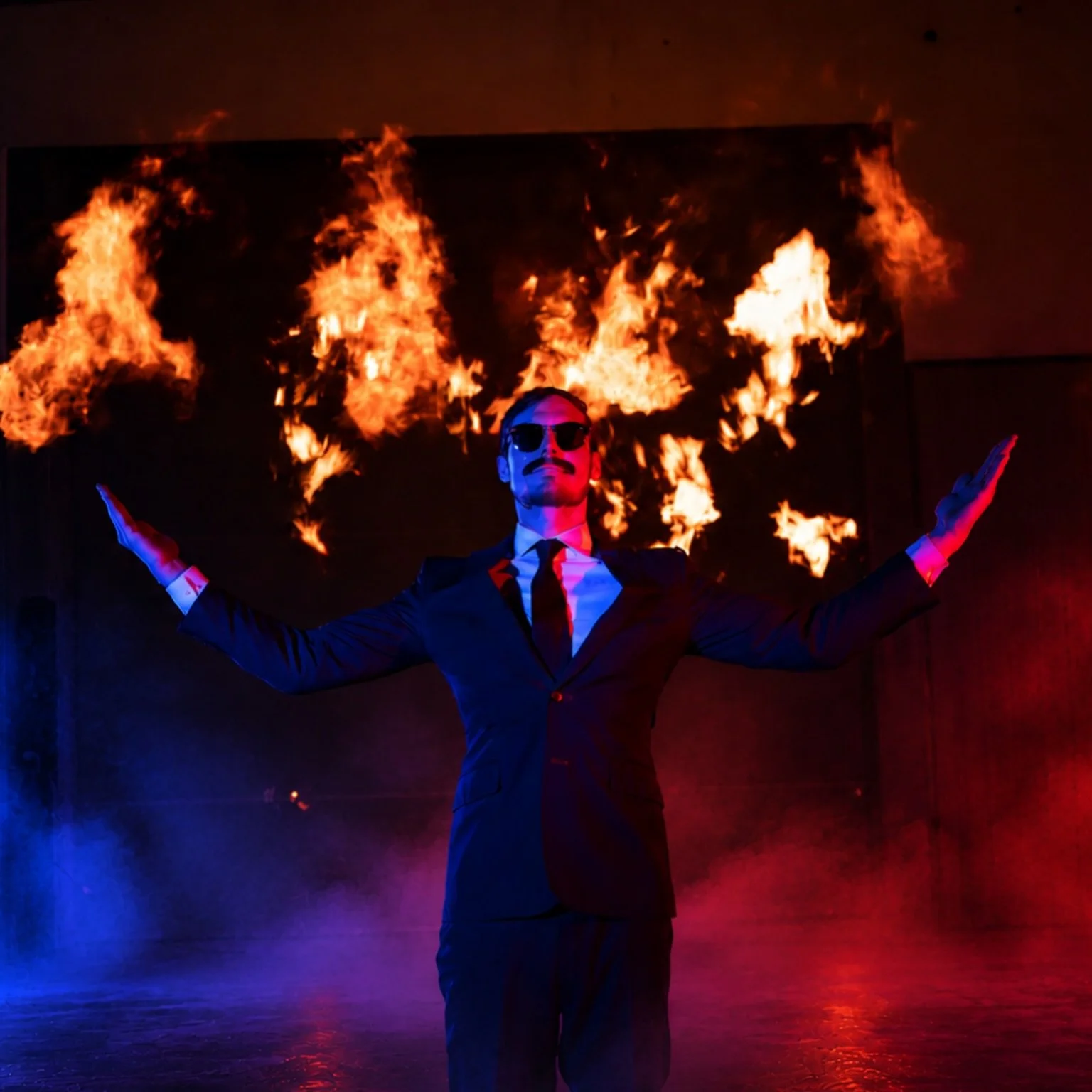 A lit reintroduction&hellip;🔥@ignight began lighting up celebrations with his signature high-energy mixing/mashup style in the early 2010s.  Mike has since taken his DJing worldwide, and become a professional lighting designer and a licensed pyro, w