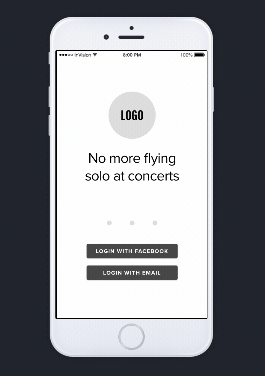 For user test 1 we designed this wireframe prototype and went to test in a local community event. Overall the feedback was very positive and users said they would use the app. One comment that kept being brought up that we implemented for the next iteration was to move the main CTA buttons like continue to the right and back to the left.