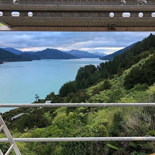 Stunning views from our Marlborough Sounds project. 
#clarkeandhaack #buildingtogether #architecturalbuilders  #marlboroughnz