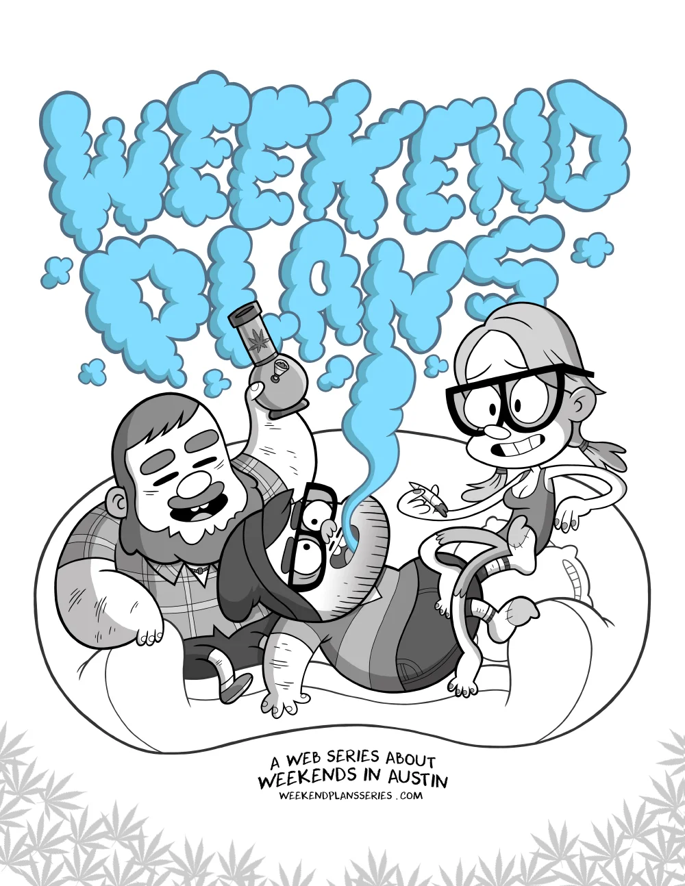 Weekend Plans is a web series that follows married couple Linus and Lisa as they navigate the terrain of weekends in Austin with their perpetual third wheel and roommate, Jon.