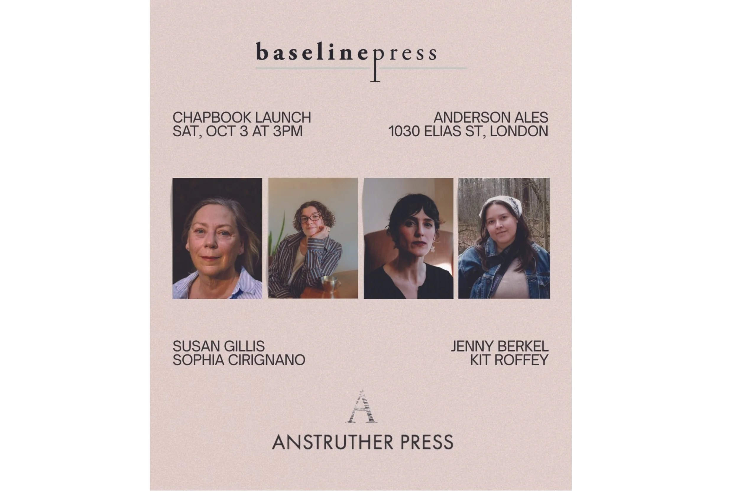 Baseline/Anstruther London Chapbook Launch