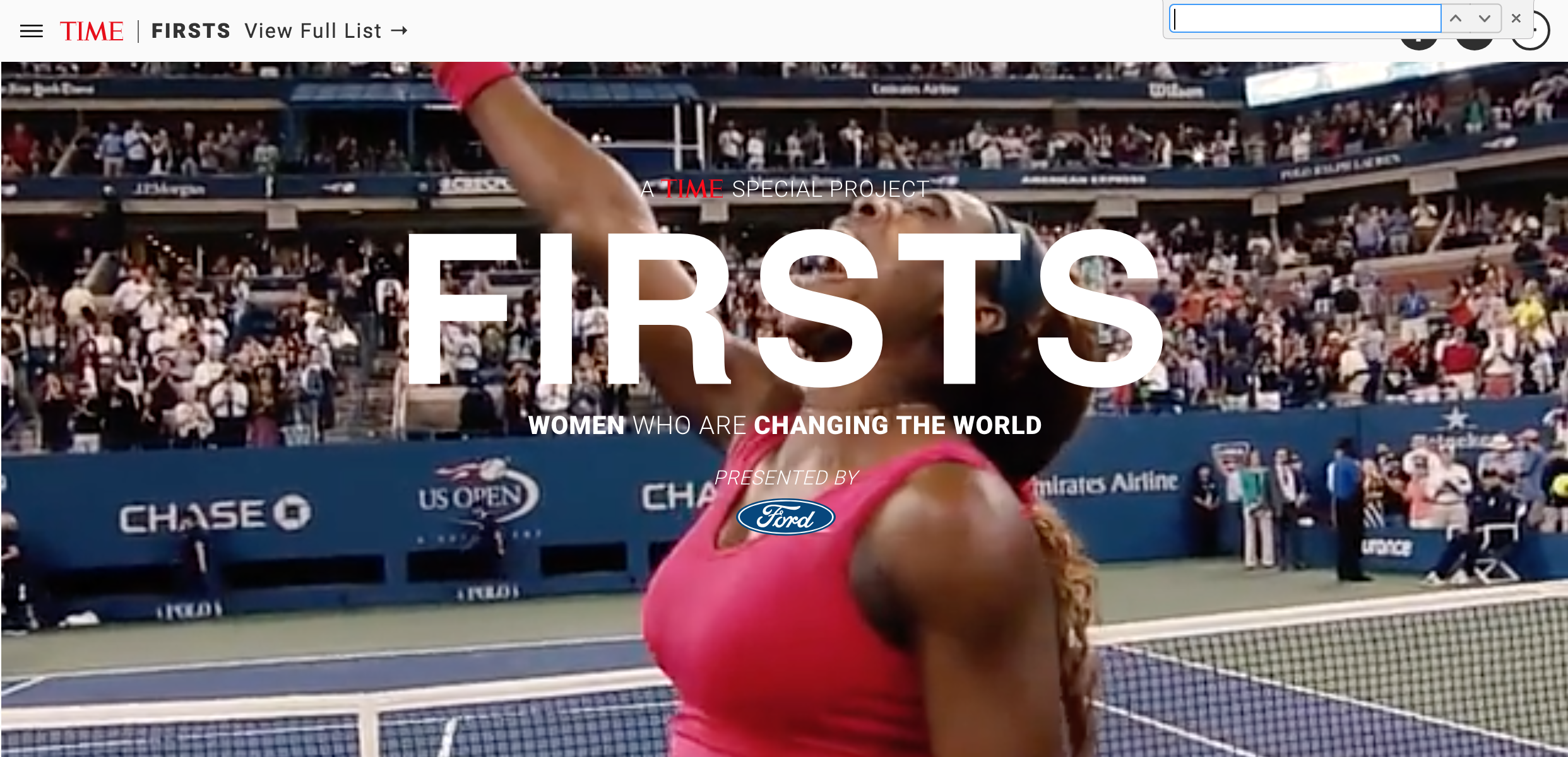 Bai for TIME's "Firsts," Women Who are Changing The World
