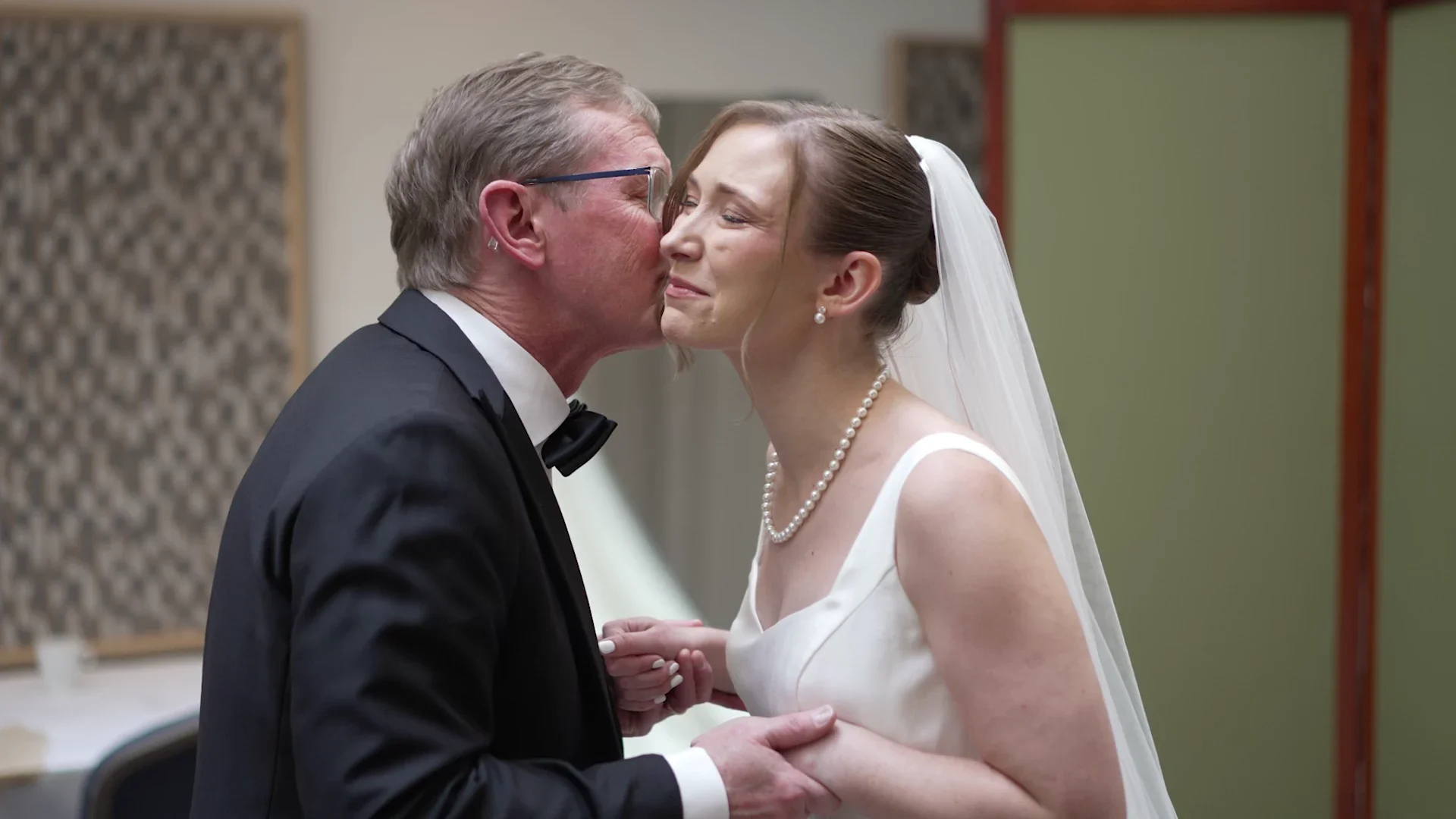 First look father of the bride