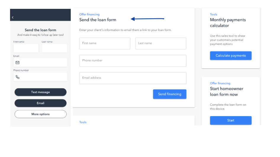 You can send the loan form directly from your Hearth app or web dashboard.
