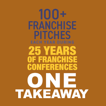 My takeaway from listening to 100 franchise pitches in 3 days