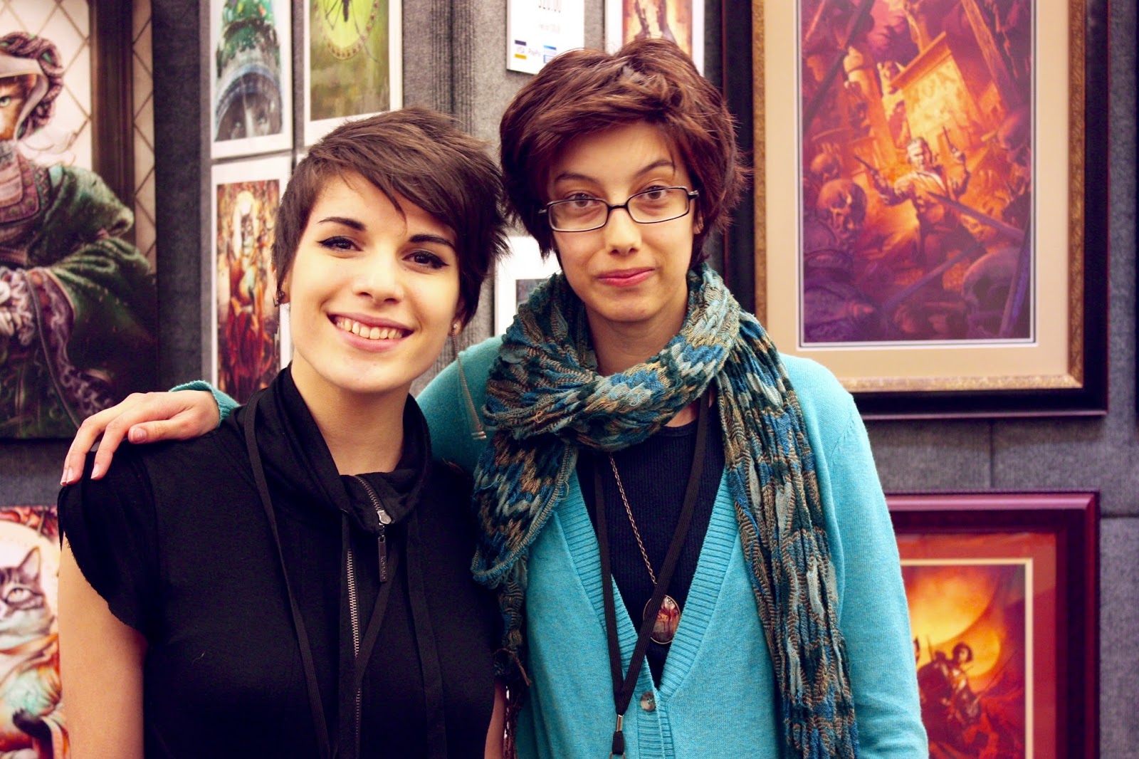 Our helpers... Skye Bolluyt & Michelle Lockamy . Keep an eye out for these guys. Awesome artists.