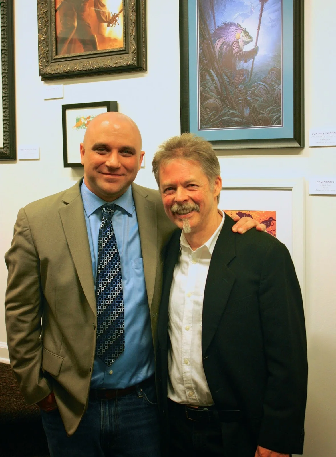 Me and Greg Manchess. The hardest working AND nicest guy in illustration today! Can't thank him enough.