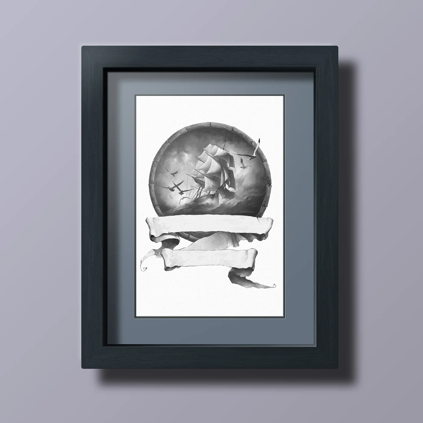 Call to Action! Framed Canvas Print Mockup by Dominick Saponaro