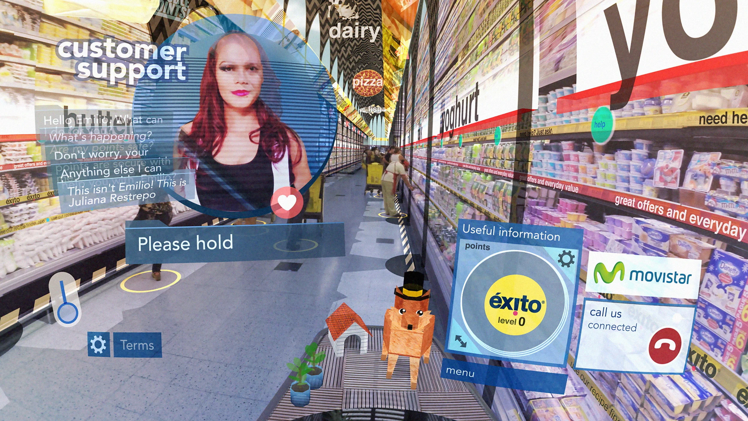 Still from Keiichi Matsuda's future vision, Hyper-Reality.
