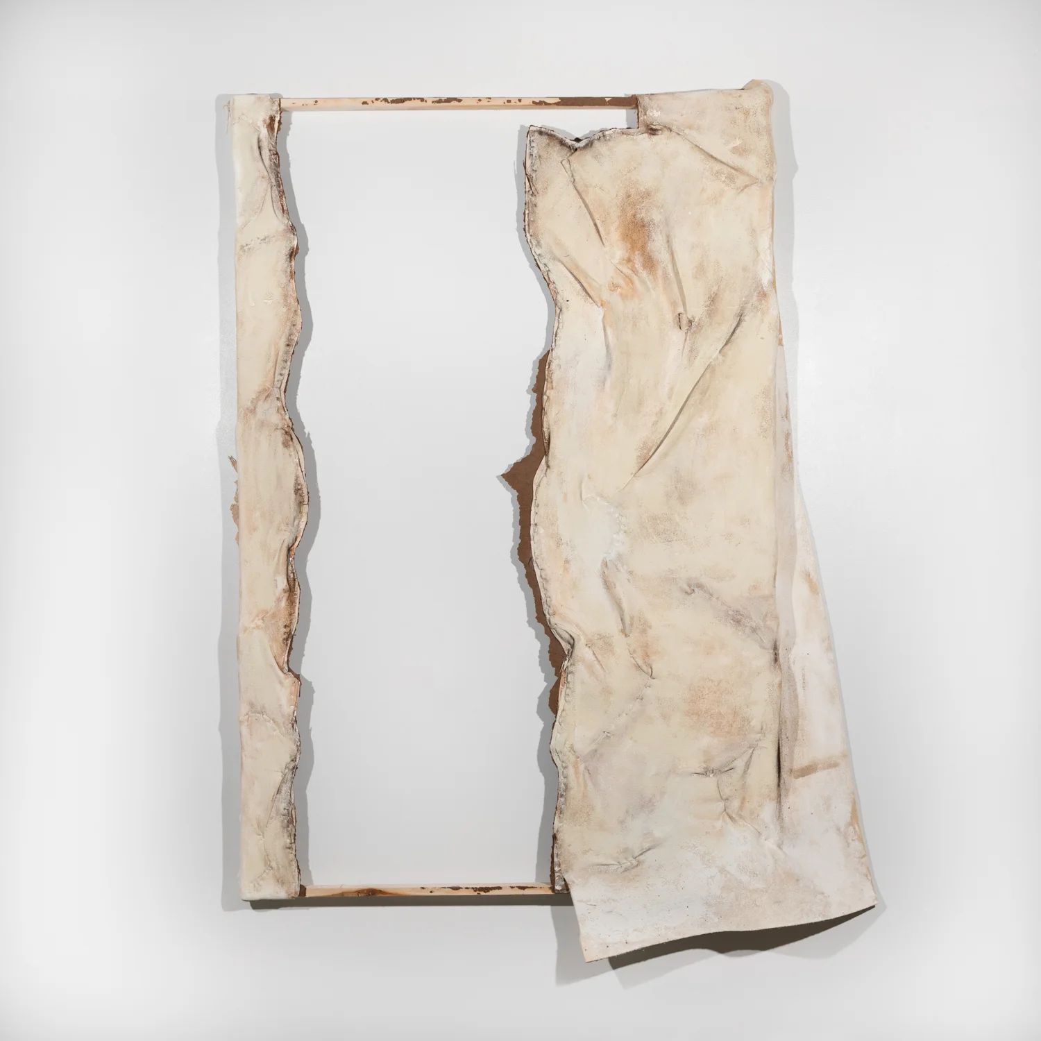   Untitled   oil, staples on upholstery foam   72” x 48” 