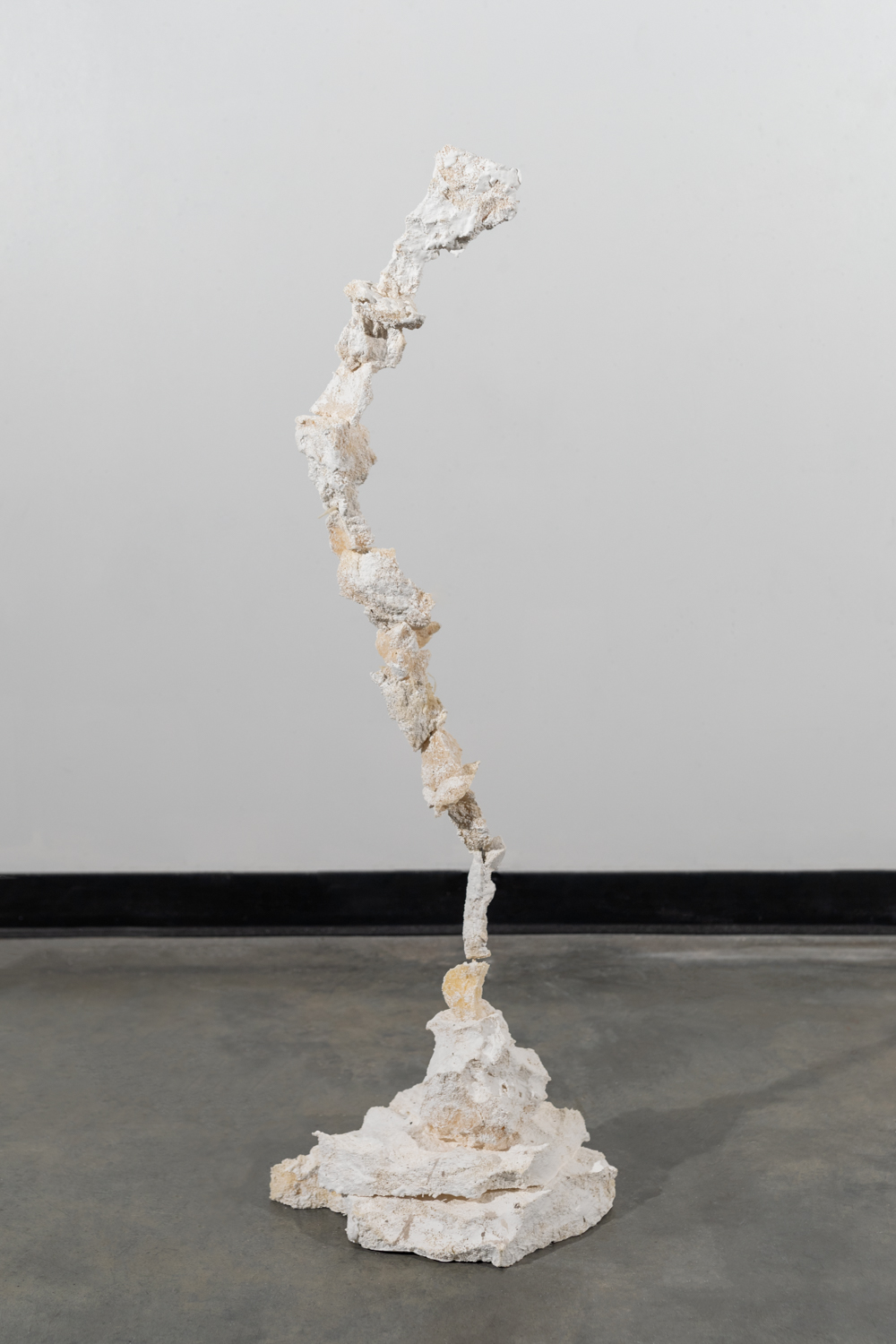   Permission to Embrace   upholstery foam, plaster and oil  31” x 8”   