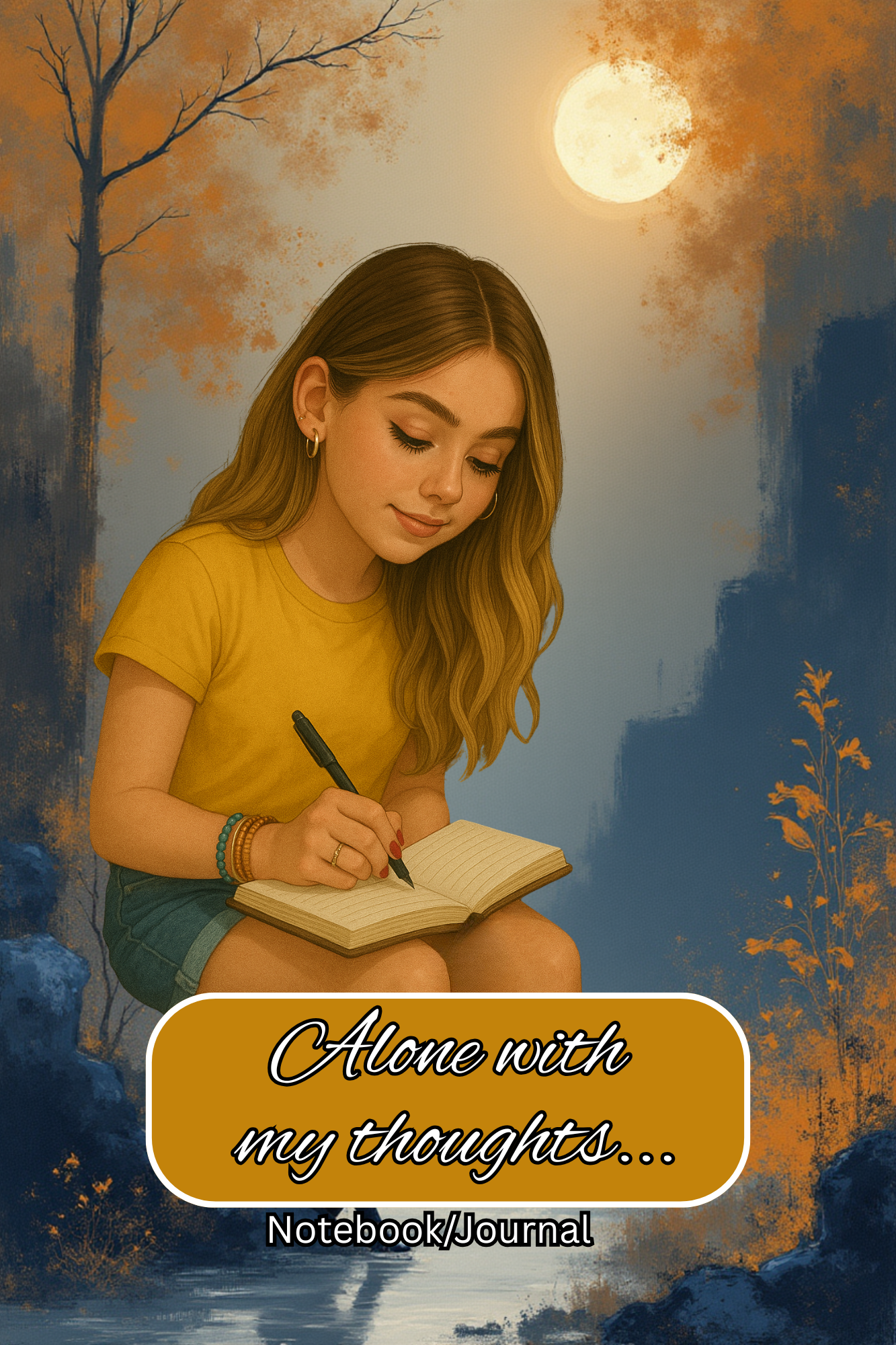 "Alone with my thoughts" (moon)
