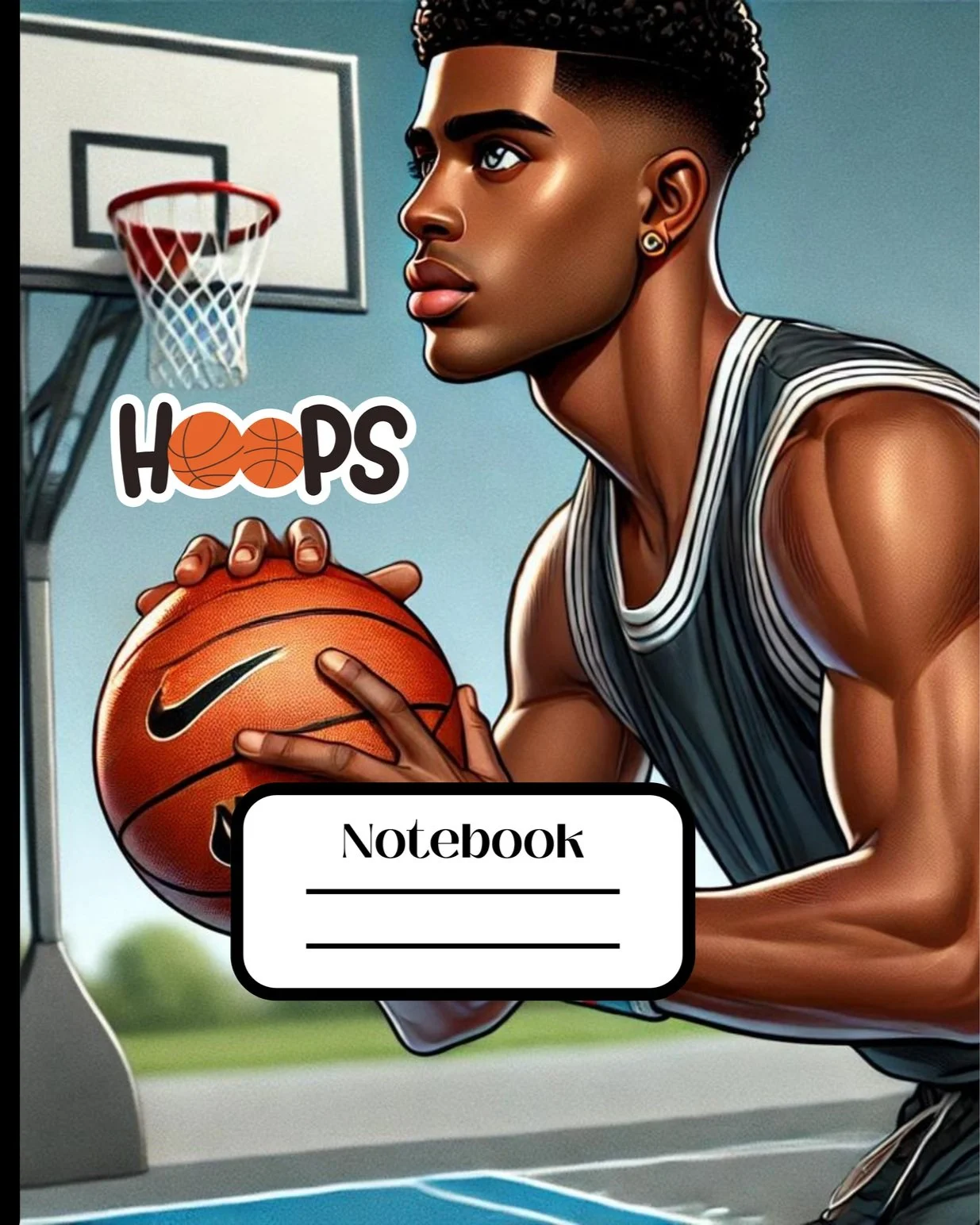 "Hoops" Basketball Notebook