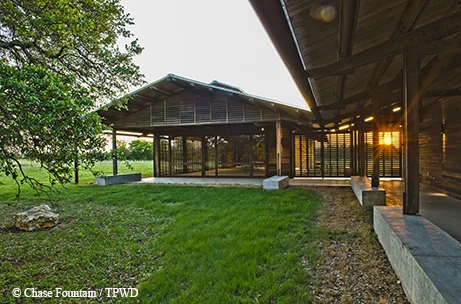 The Josey Pavilion is a “living building” and classroom.