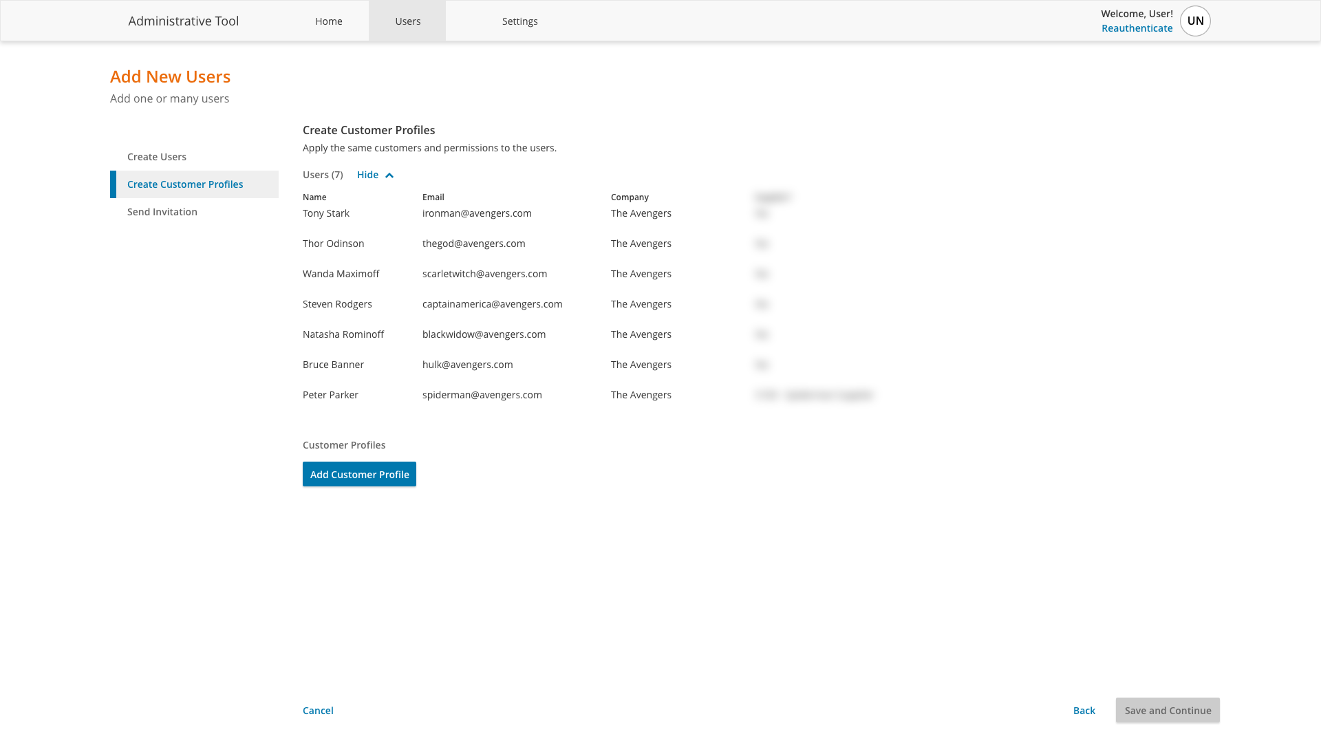 Option A - Add permissions to many users at one time