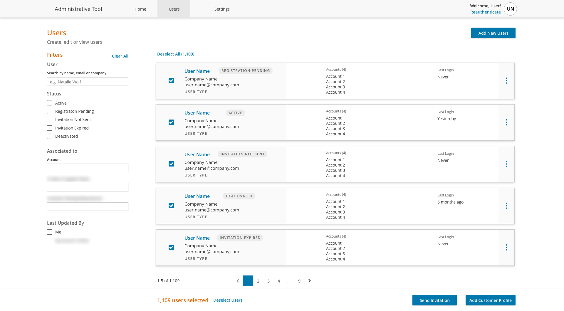 Option B - Bulk editing