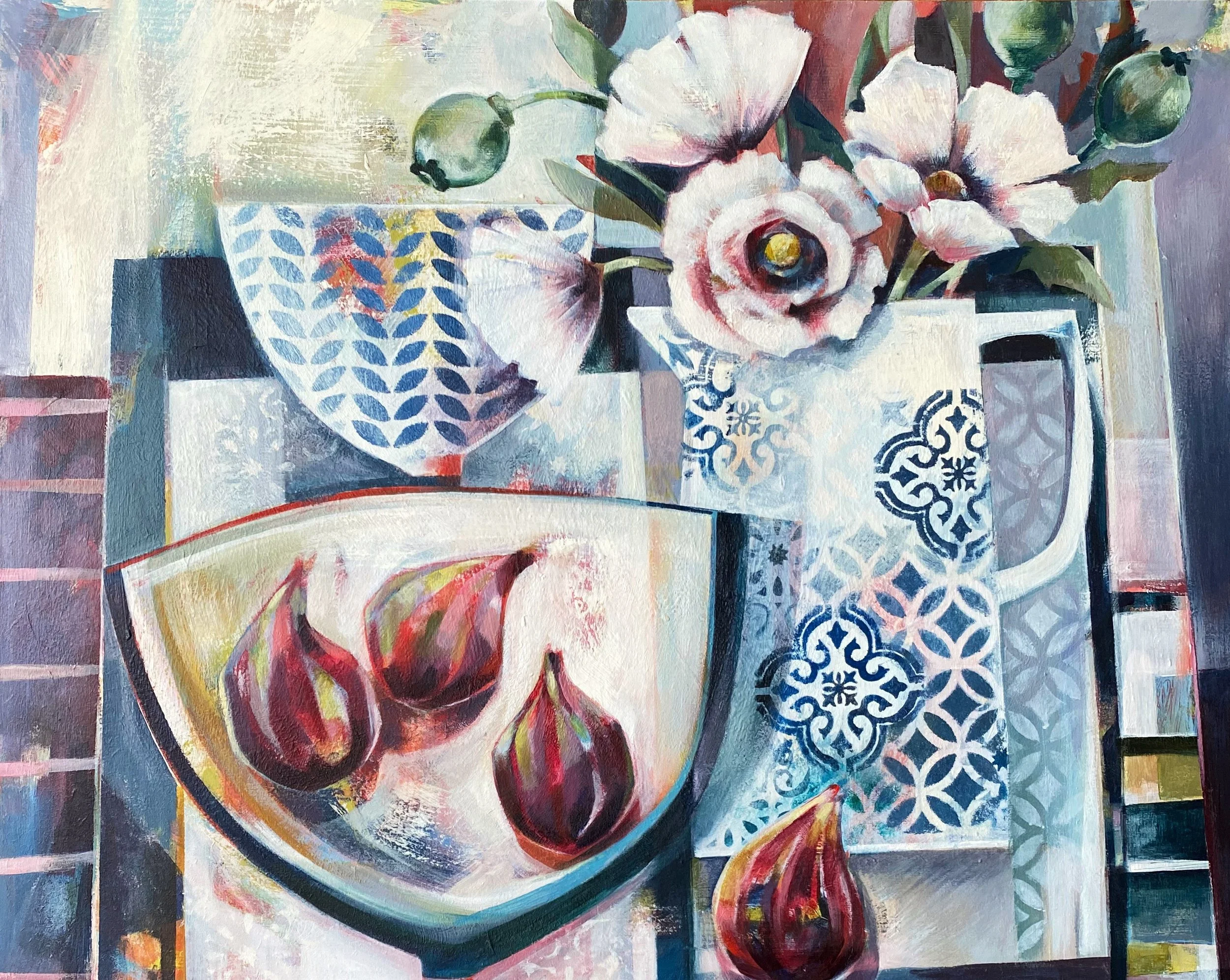 'White poppies and Figs' SOLD.JPG