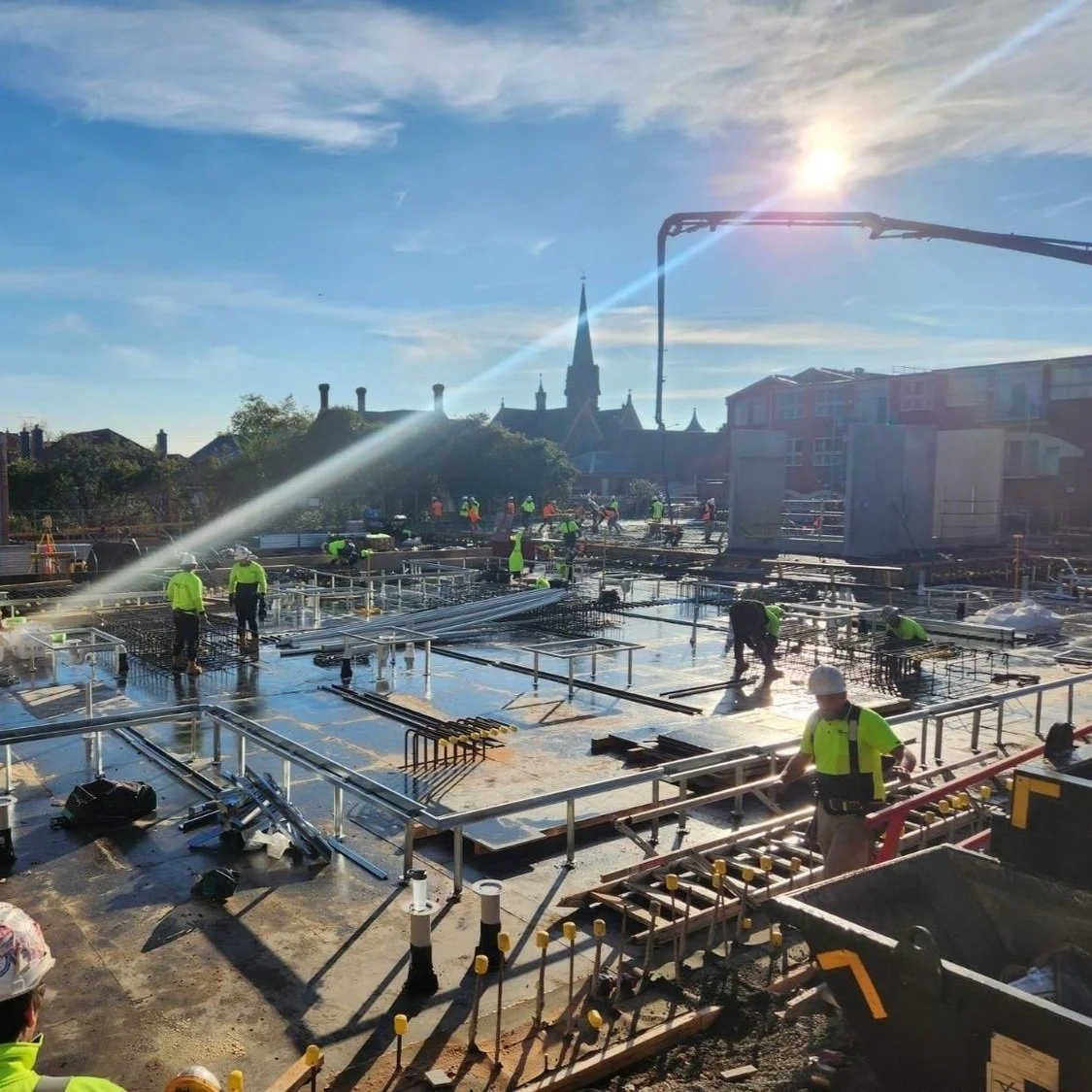 Structure underway at Lyons Place 