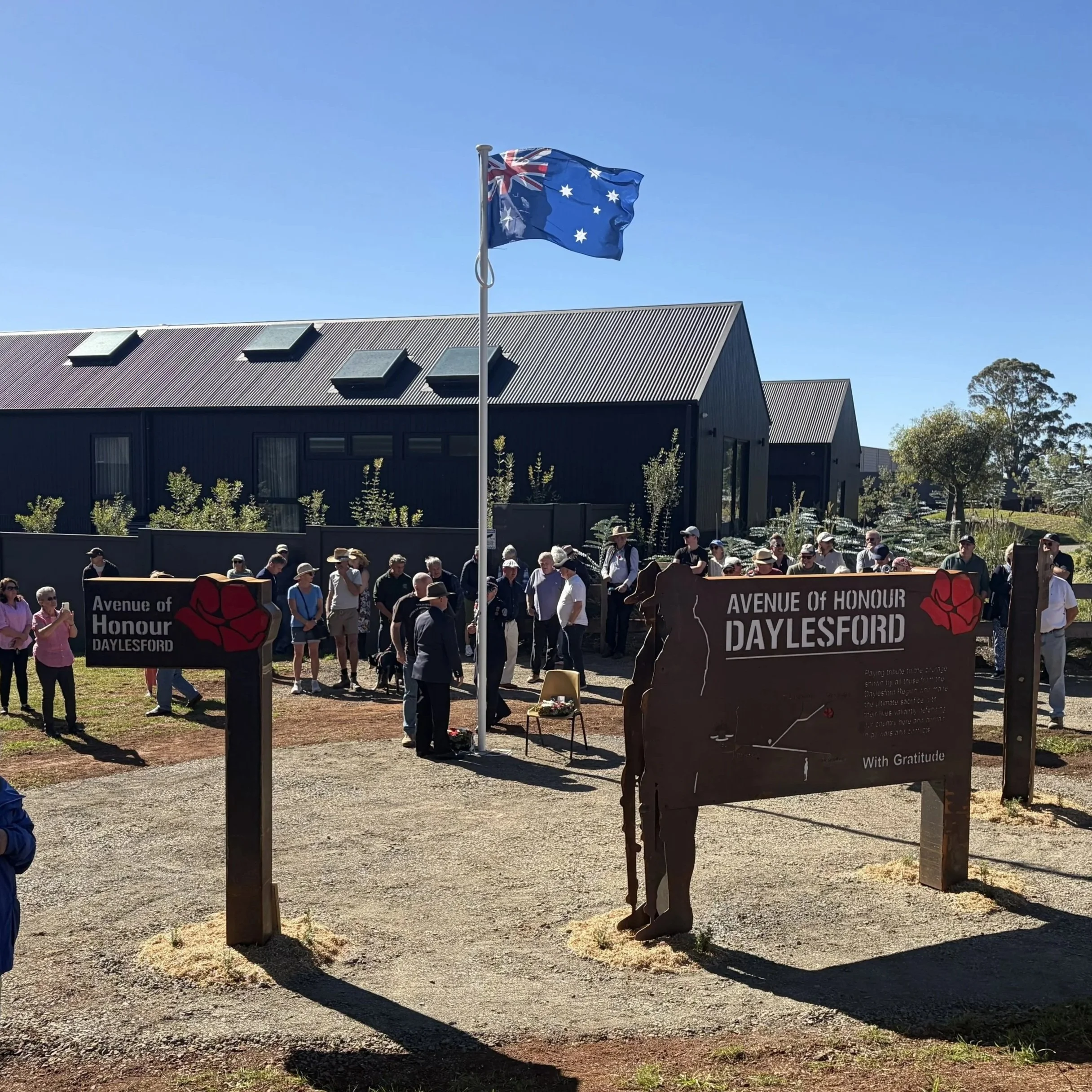 New Avenue of Honour Sign in Daylesford 