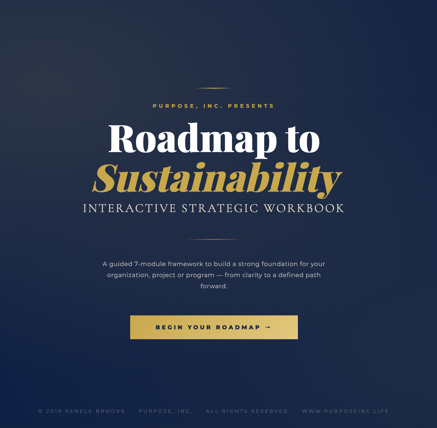 Roadmap To Sustainability — Interactive Strategic Workbook for Nonprofits, Social Enterprises & Community/Faith-Based Programs