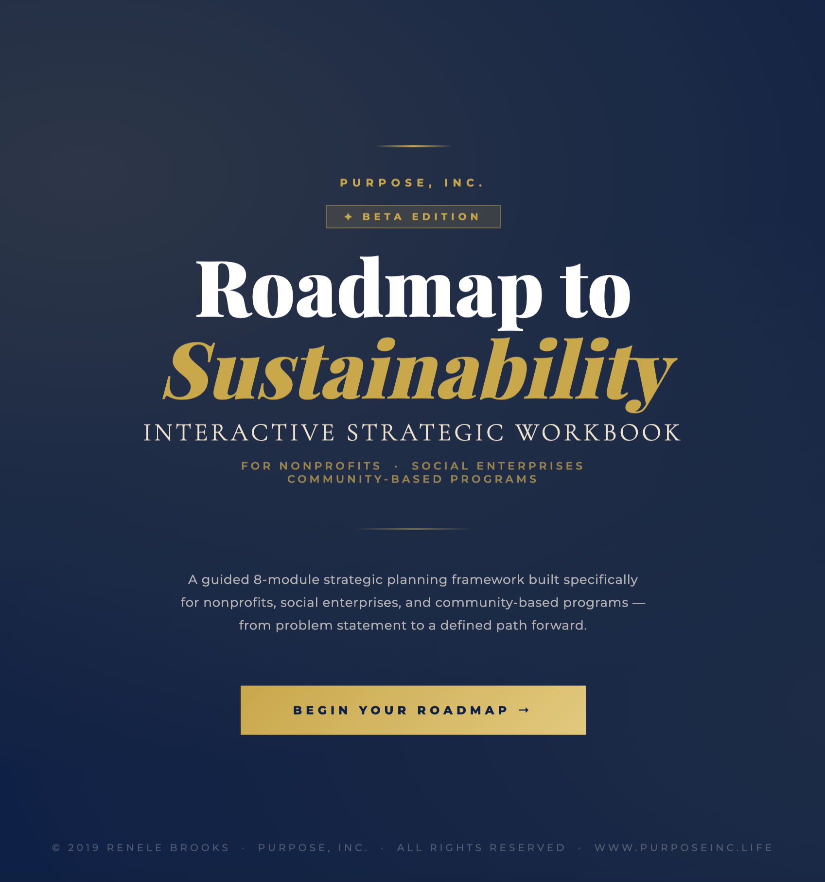 Roadmap To Sustainability  Beta Edition— (Beta pricing ends April 27, 2026)