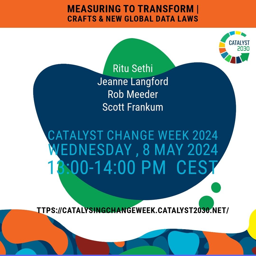 Please join me and incredible colleagues for &ldquo;Measuring to Transform: Crafts &amp; New Global Data Laws&rdquo; where we explore the huge transformation Web3 and new data laws will have on making and retail.

Ritu Sethi @ritusethi123
Jeanne Lang