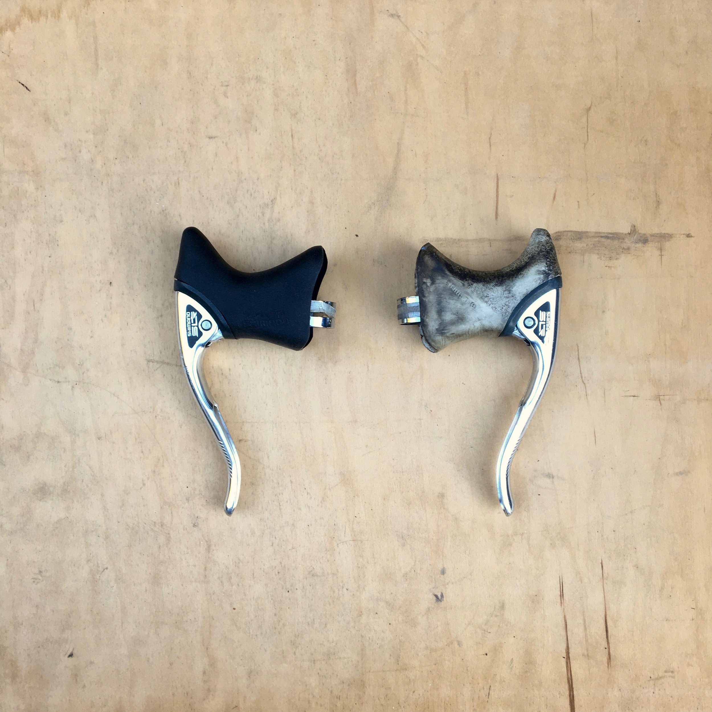  Old vs. new hood installed | Shimano N105 Levers BL-1050 