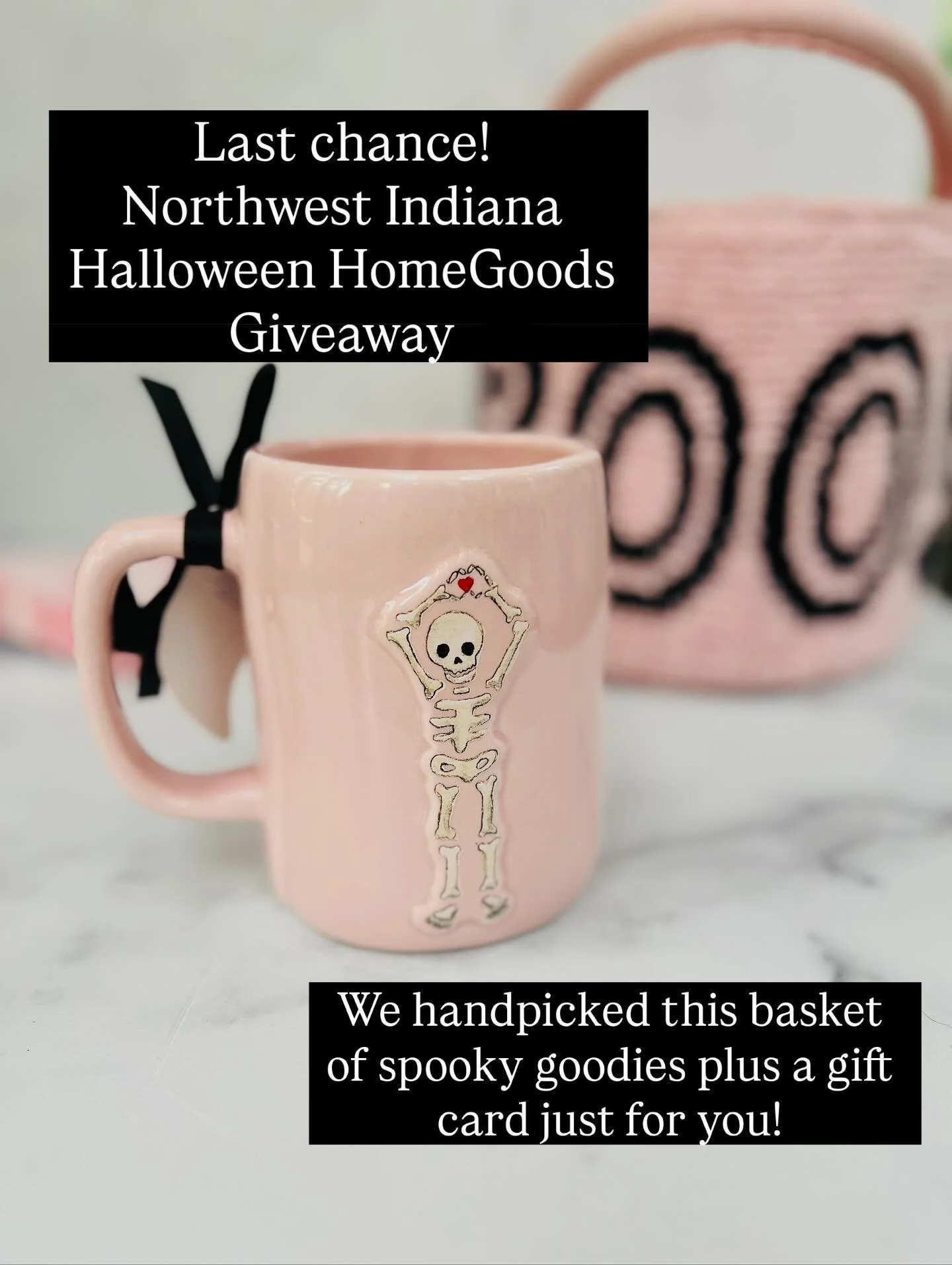 Northwest Indiana Halloween HomeGoods Giveaway 🎉

Picture it: &ldquo;Go Ghouls&rdquo; glasses clinking, Vampire Kiss margarita mix flowing, and your pink &ldquo;BOO&rdquo; basket filled with treats. All hand-picked by me from my favorite @homegoods 